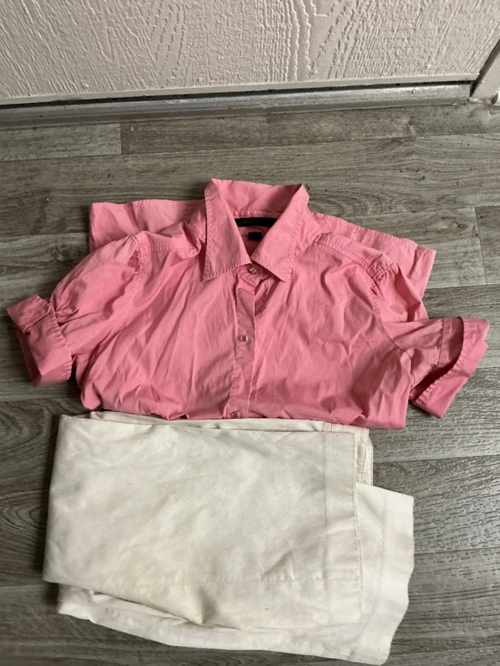 Vintage Express studio design Y2K blouse and  cropped capri size large